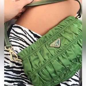 Prada Nylon Mini Bag in Green